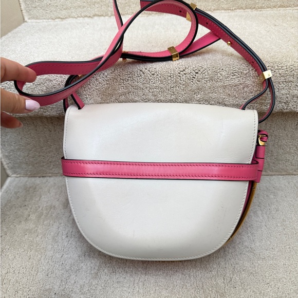 Loewe dual gate crossbody bag in pink and white - Picture 14 of 16